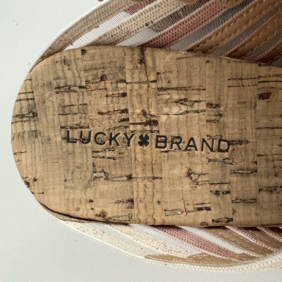 Lucky Brand Womens Mykayla Cork Wedge sandal Size 9 - Picture 5 of 12